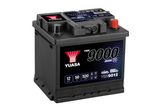 Yuasa KäynnistysakkuYBX9012 AGM 12V50Ah - Yuasa käynnistysakut - 5050694049033 - 1