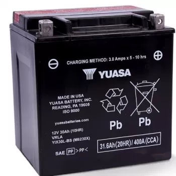 Yuasa Mp-Akku YIX30L-BS 12V 31,6Ah - AGM MP- ja kelkan akut - 048493623023 - 1
