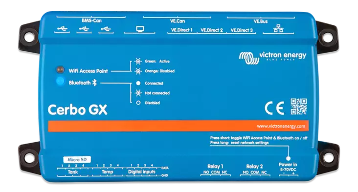 Victron Cerbo GX control MK2 - Hallinta ja ohjelmointi - 8719076057833 - 1