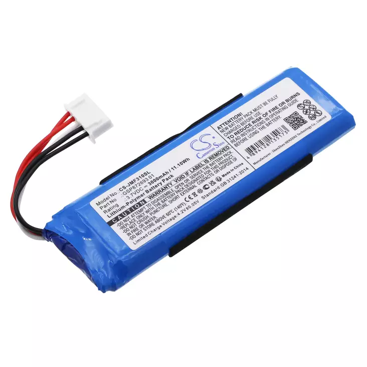 JBL Flip 4 akku 3.7v 3000mAh - Langattomien ja bluetooth kaiutin akut - 4894128135173 - 1