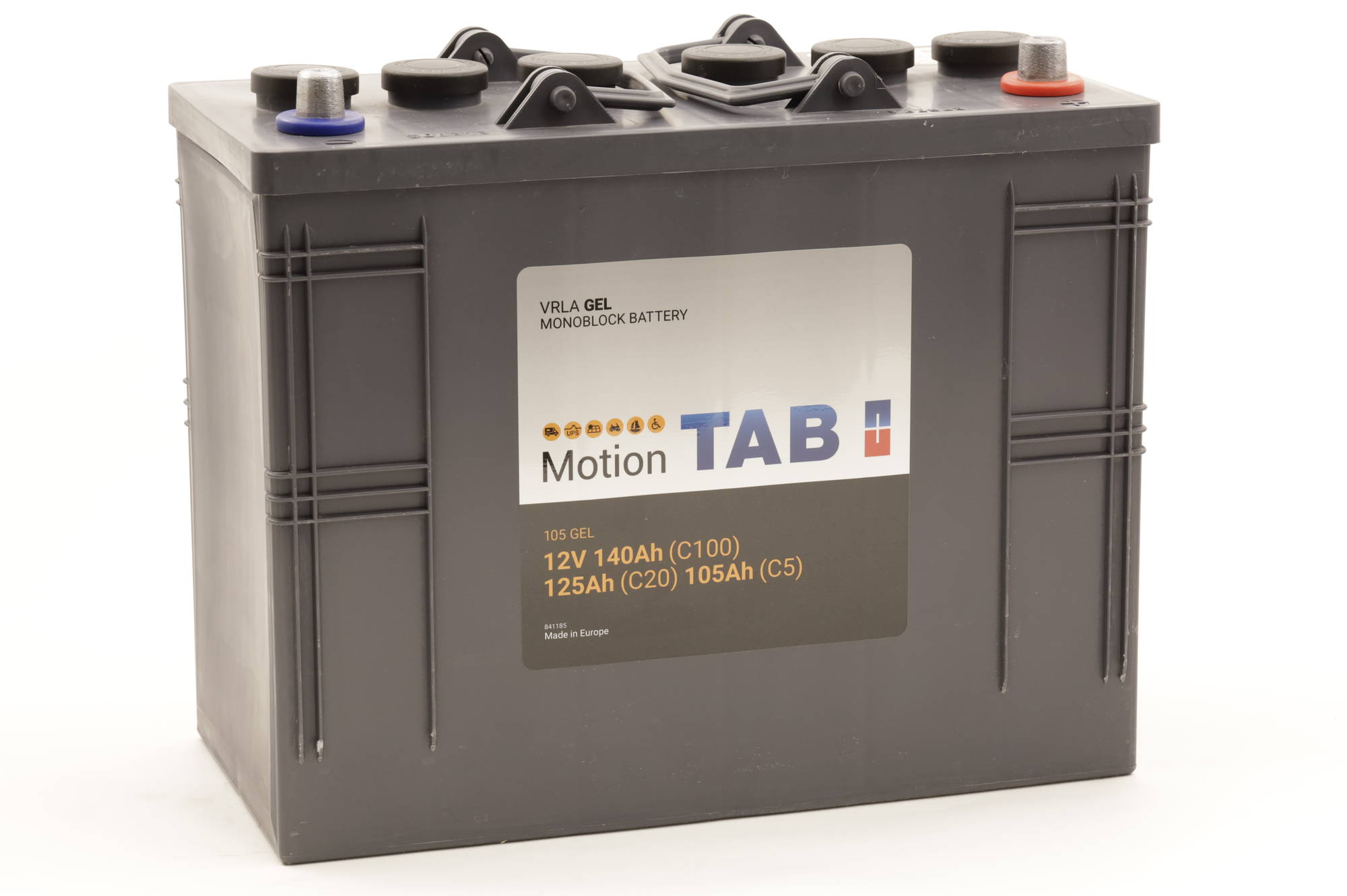 TAB Motion geeliakku 12v 125AhC20 345x173x264/285 + (215105