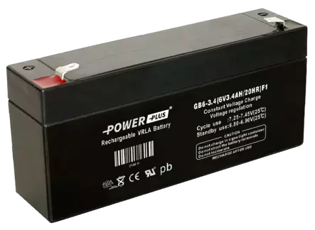 Power Plus Agm-akku 6V 3,4Ah - AGM ajovoima- ja teollisuusakut - 2104 - 2