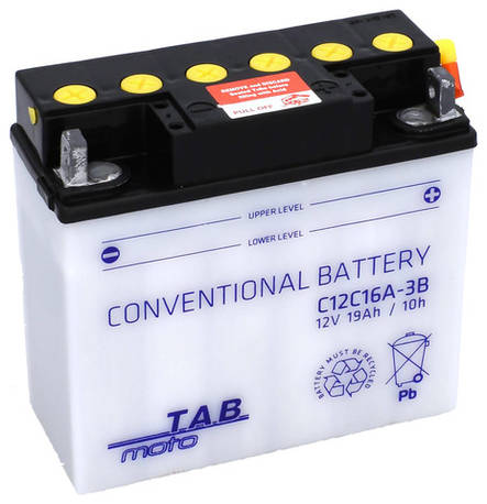 TAB Mp-Akku C12C16A-3B 12V 19Ah 150A - MP- ja kelkan korkilliset vakioakut - 8435336181024 - 1