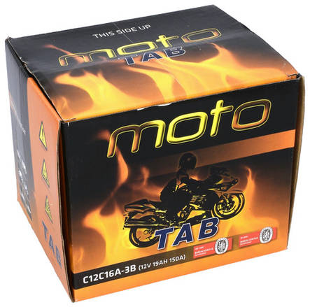 TAB Mp-Akku C12C16A-3B 12V 19Ah 150A - MP- ja kelkan korkilliset vakioakut - 8435336181024 - 2