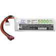 RC akku 14.8v 5000mah Li-polymer - Li-polymer kennot/akut - 4894128038924 - 3