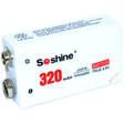 Soshine 9V Lifepo4 ladattava 320mAh - LiFePO4 Kennot ja piirikortit - 0904 - 1