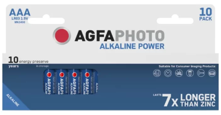 Agfa alkaliparisto 1,5V AAA 10kpl rasia - AAA alkaliparistot - 4250175802954 - 1