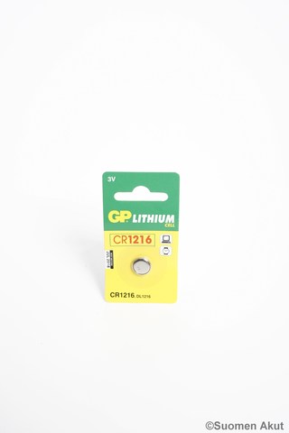 CR1216 3V Lithiumparisto 1kpl Blist - CR1216 3V lithiumparistot - 4891199028144 - 1