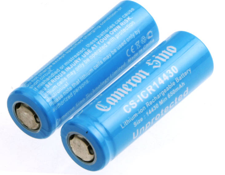 Cameron Sino ICR14430NE 3.7V 650mAh - Muut Li-ion kennot - 4894128115434 - 1