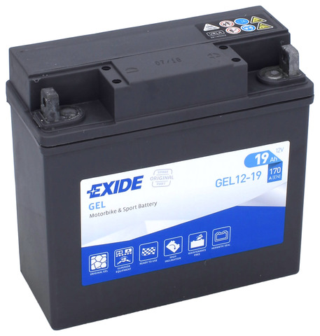Exide Mp-Akku Geeli 12-19 12V 19Ah BMW - Geeli MP- ja kelkan akut - 3661024034074 - 1