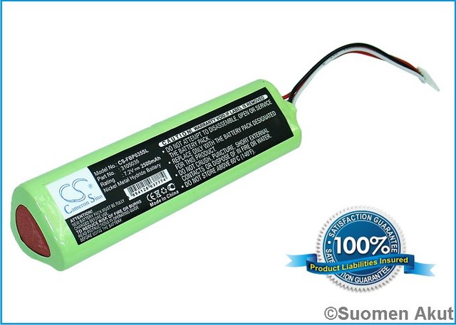 Fluke akku 7.2v 2500mah Nimh CS nro:2 - Mittalaiteakut - 4894128037774 - 1