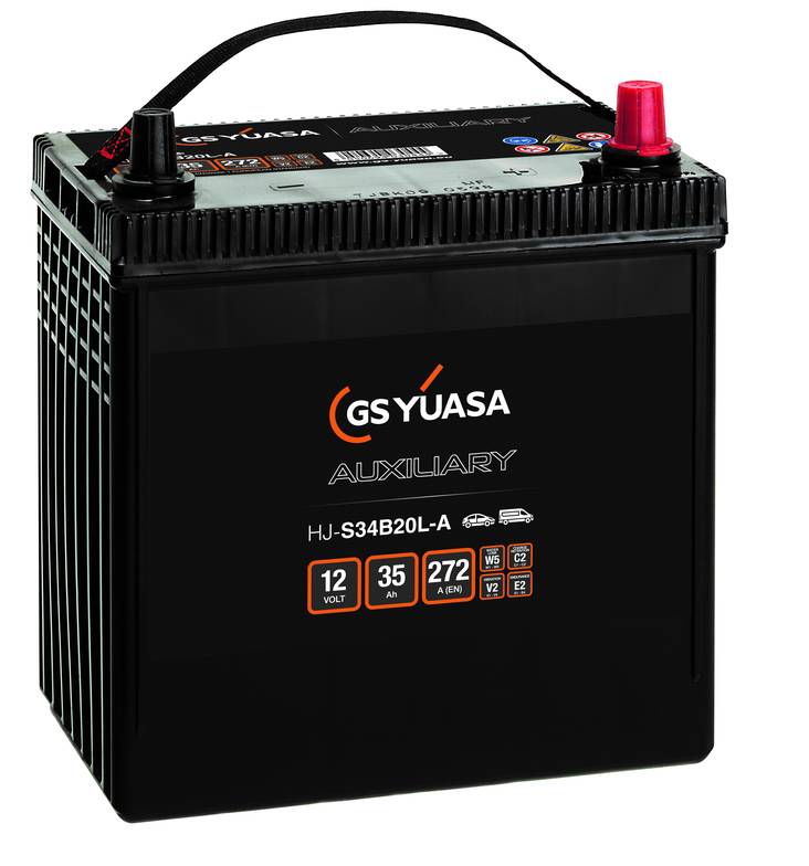 GS Yuasa agm akku HJ-S34B20L-A12V35Ah - GS käynnistysakut - 5050694030444 - 1