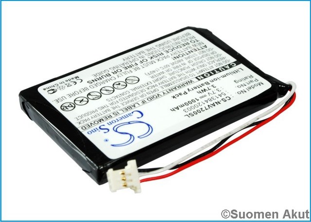 Navigon 72 GPS-akku Liion 3.7v 1000mAh - Navigon navigaattorin akut - 4894128057574 - 1