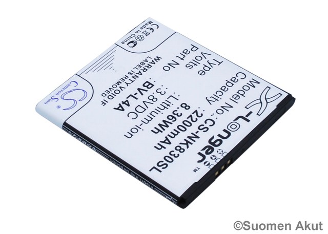 Nokian Puhelimen tarvikeakku BV-L4A CS - Nokia kännykän akut - 4894128095514 - 1