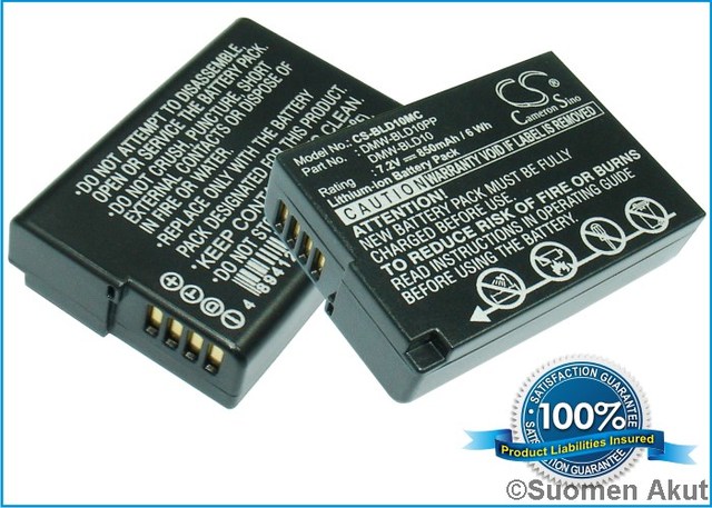 Panasonic akku 7.4V 850mAh DMW-BLD10 - Panasonic kameranakut - 4894128039204 - 1