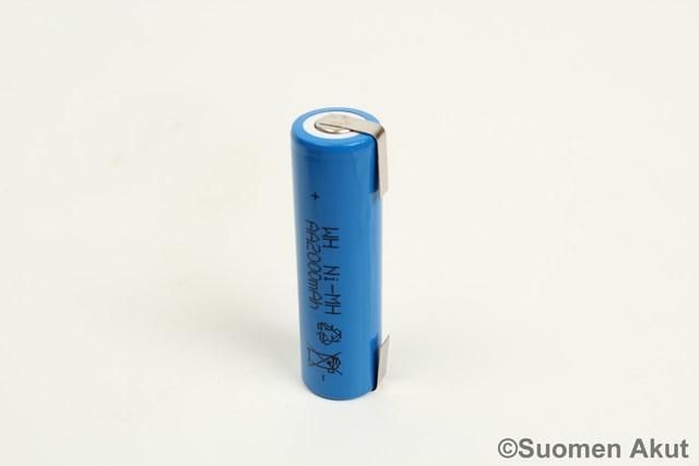 Power Plus AA 1.2v 2000mAh Nimh JK - Nimh Juotoskorvalliset kennot - 1444 - 1
