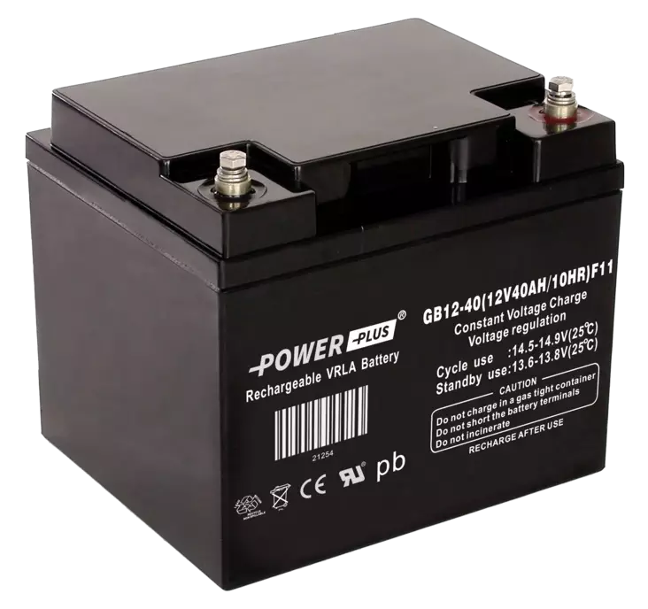 Power Plus Agm-akku 12V 40Ah/10hr M6 - AGM ajovoima- ja teollisuusakut - 21254 - 2