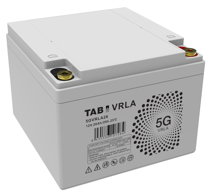 TAB Agm-akku 5GVRLA26 12V 26Ah - AGM ajovoima- ja teollisuusakut - 8435336107284 - 1