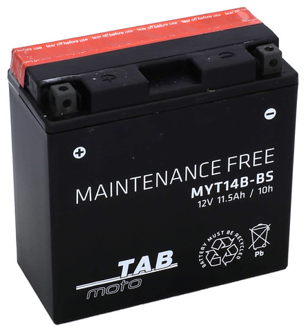 TAB Mp-Akku YT14B-BS/MYT14B-BS 12V 11,5Ah 135A - AGM MP- ja kelkan akut - 8435336180614 - 1