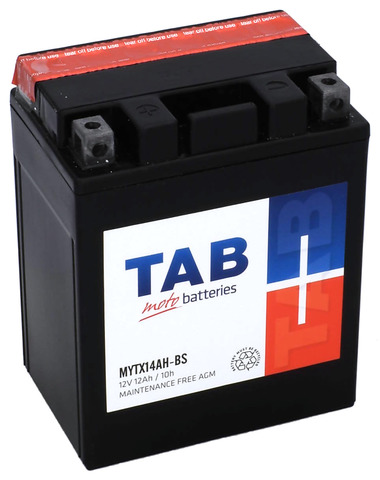 TAB Mp-Akku YTX14AH-BS/MYTX14AH-BS 12V 13Ah 140A - AGM MP- ja kelkan akut - 8435336180584 - 1