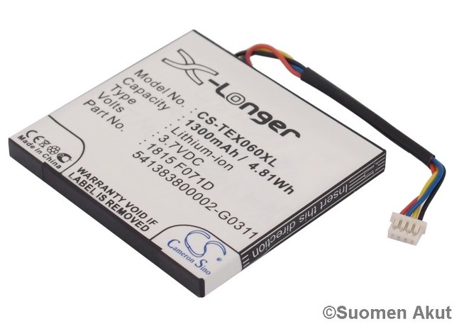 Texas Instruments akku 3.7v 1300mAh CS - Laskimen akut - 4894128072454 - 1