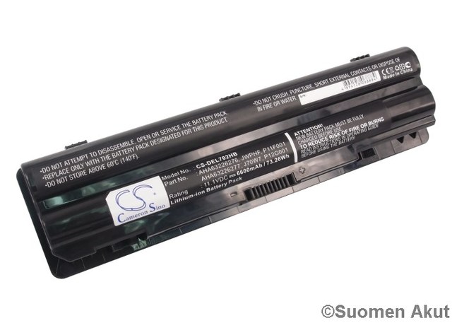 Tietokoneen Akku Dell 11.1V 6600mAh(167) - Dell kannettavan akut - 4894128068884 - 1