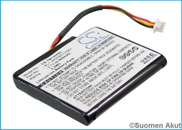 TomTom akku 3.7v 900mAh VIA 1405 - TomTom navigaattorin akut - 4894128052814 - 1