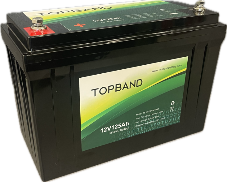Topband TB12125 Li-ion akku 12,8V 125Ah - Li-ion ajovoima- ja teollisuusakut - 217304 - 1