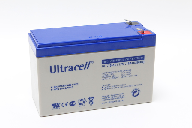 Ultracell UL7.5-12 Agm-akku 12V 7,5Ah - AGM ajovoima- ja teollisuusakut - 21154 - 1