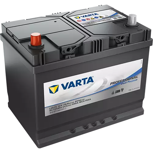 Varta Professional Marine/Caravan 12V 75Ah - Varta vene- ja vapaa-ajan akut - 4016987167144 - 1