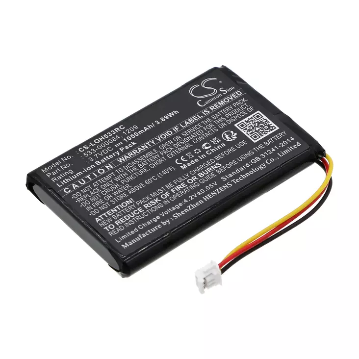 Logitech Harmony 533-000083 3.7v 1050mAh - Kaukosäätimen akut - 4894128073284 - 1