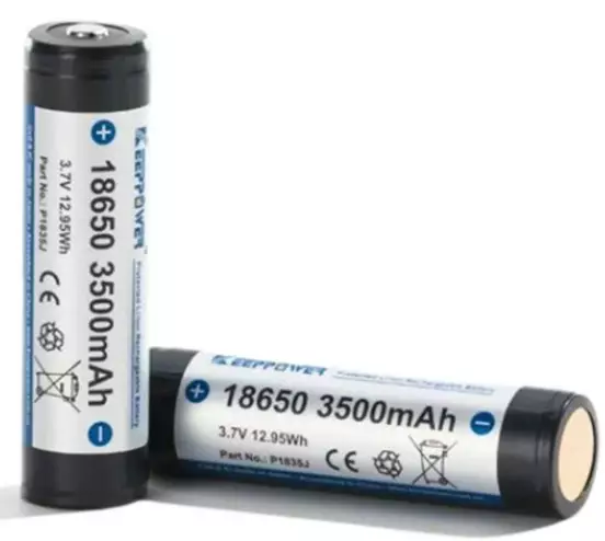 Keeppower P1835J 18650 3.7V3500mAh 2kpl - 18650 Li-ion kennot - 6970906550234 - 1