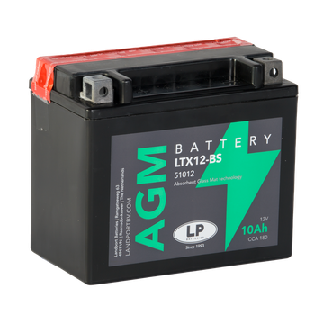 Landport Mp-Akku LTX12-BS 12V 10Ah 180A - AGM MP- ja kelkan akut - 8717101002254 - 1