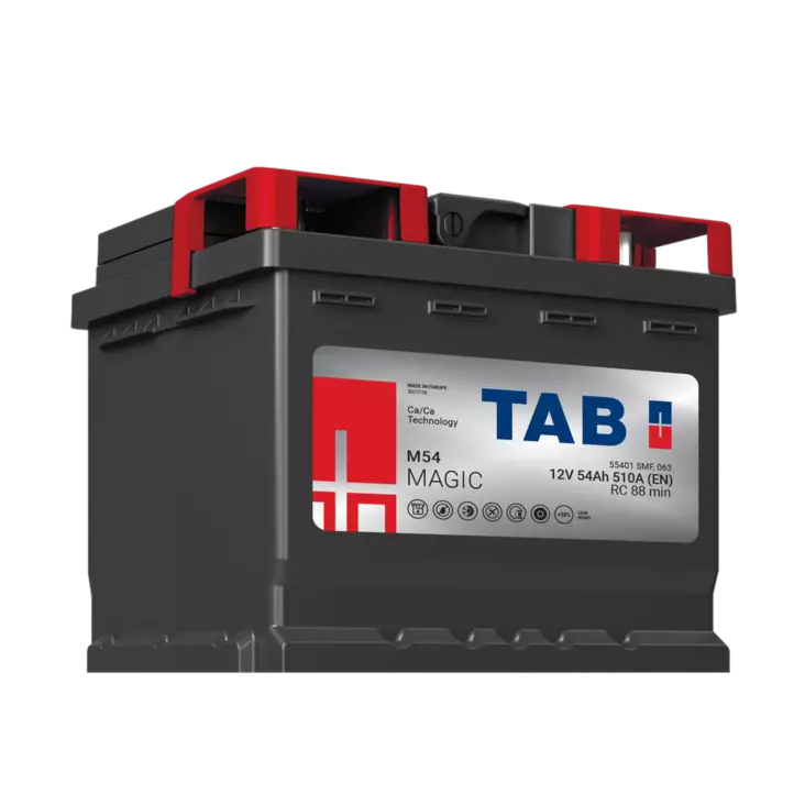 TAB käynnistysakku Magic M54 12V 54Ah 510A(EN) - Tab käynnistysakut - 3838807026674 - 3