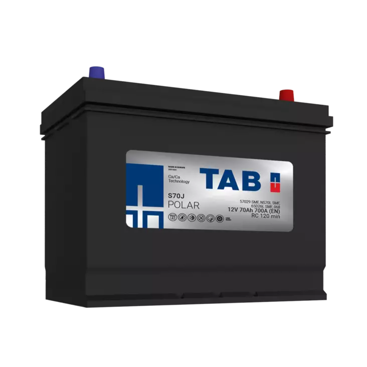 TAB käynnistysakku Polar S S70J 12V 70Ah 700A(EN - Tab käynnistysakut - 3838807030374 - 2