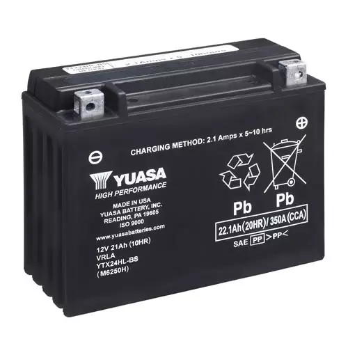 Yuasa Mp-Akku YTX24HL-BS 12V 22,1Ah - AGM MP- ja kelkan akut - 048493625034 - 1