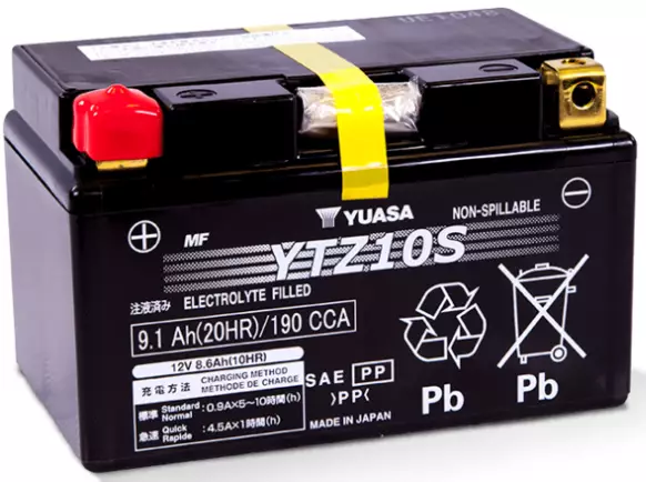 Yuasa Mp-Akku YTZ10S 12V 8.6Ah - AGM MP- ja kelkan akut - 4906958001464 - 1