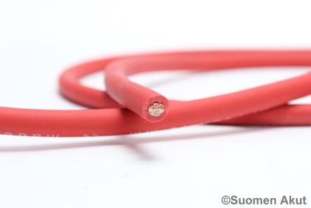 Kaapeli 10mm2 punainen 1metri Hiflex - Kaapelit - 47119945 - 1