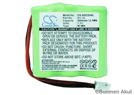 Kinetic tarvikeakku 7.2V 300mAh nimh - Koiran koulutuspannan akut - 4894128045205 - 1