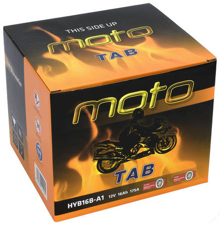 TAB Mp-Akku YB16B-A1/HYB16B-A1 12V 16Ah 175A - MP- ja kelkan korkilliset vakioakut - 8435336102005 - 2
