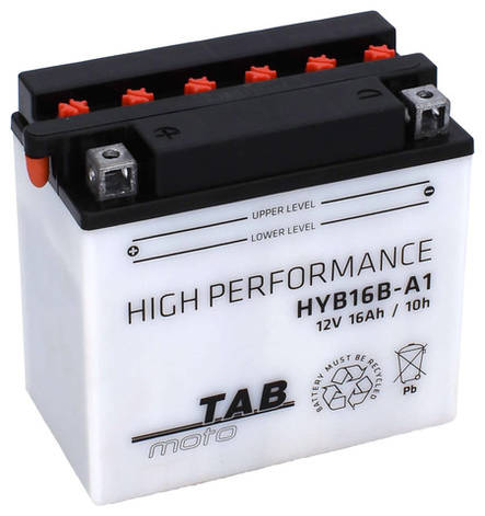 TAB Mp-Akku YB16B-A1/HYB16B-A1 12V 16Ah 175A - MP- ja kelkan korkilliset vakioakut - 8435336102005 - 1