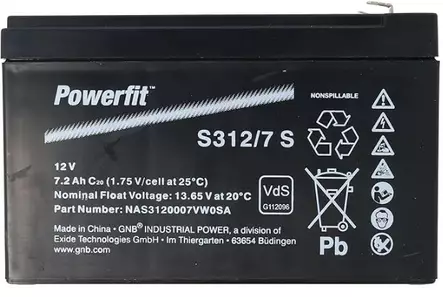 Powerfit Agm-Akku 12v 7.2Ah S312/7S - AGM ajovoima- ja teollisuusakut - 74586315 - 2