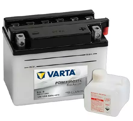 Varta Mp-Akku B4L-B 12V 4Ah 50A - MP- ja kelkan korkilliset vakioakut - 4016987127605 - 1