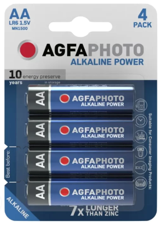 Agfa alkaliparisto 1,5V AA 4kpl blister - AA alkaliparistot - 4250175802985 - 1