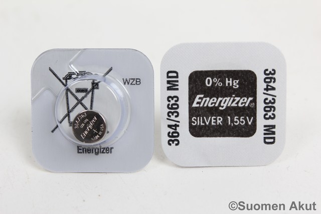 Energizer Kellonparisto 364/363/SR621SW - Energizer kellonparisto - 7638900950045 - 1