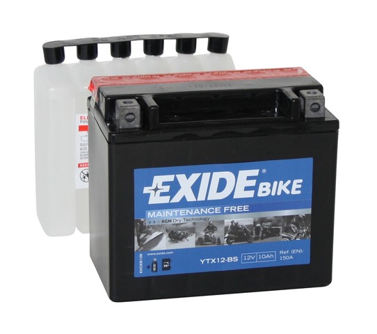 Exide Mp-Akku ETX12-BS 12V 10Ah 150A(En) - AGM MP- ja kelkan akut - 3661024033855 - 1