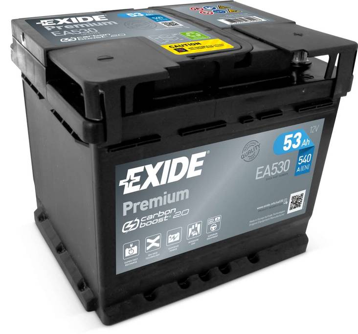 Exide Premium EA530 12V 53Ah - Exide käynnistysakut - 741253325 - 1