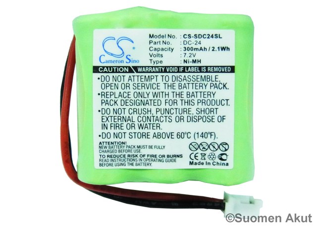 Kinetic tarvikeakku 7.2V 300mAh nimh - Koiran koulutuspannan akut - 4894128045205 - 1