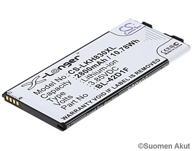 LG Puhelimen Akku 3.85v2800mAh Li-Ion CS - LG kännykän akut - 4894128115755 - 1
