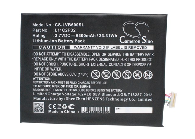 Lenovo Tablet Akku L11C2P32 CS - Muiden merkkien tablettien akut - 4894128104605 - 1